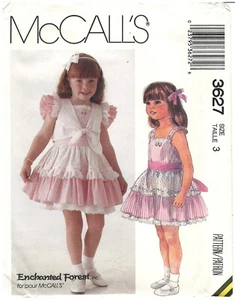 1988 McCall's 3627 Girls Dress Vest Petticoat size 3 sewing pattern uncut - Picture 1 of 3