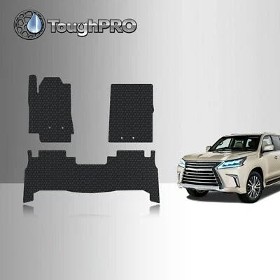 Alfombrillas ToughPRO negras para Lexus LX570 All Weather Custom Fit 2013-2021 Foto 1 de 4