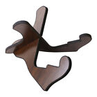 UK Durable Wooden Guitar Stand with Leather Edges for Cello/Mandolin/Banjo/Walnu