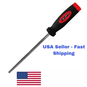 6" Taper File Triangle Single Cut, Ergonomic Handle, Chrome Vanadium Steel. - Picture 1 of 6