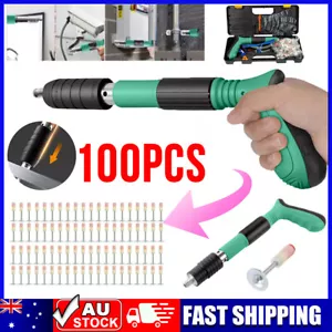 Manual Mini Steel Nail Gun 5 Gears Power Adjustable Wall Nail Guns for Ceiling - Picture 1 of 18