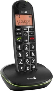 Doro PhoneEasy AA8100w DECTSchnurlostelefon Freisprechen schwarz Single - Afbeelding 1 van 8