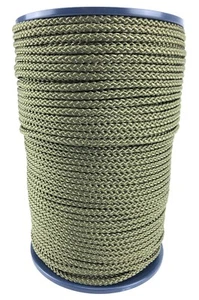 Cuerda de polipropileno trenzado oliva 6 mm x 50 metros, cordón Paracord camping - Imagen 1 de 5