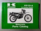 Motorcycle Parts Catalog Kawasaki KE-125A For European Market (12 Mars 1980)