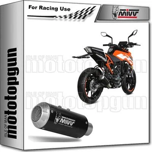 MIVV SILENCIOSO RACING OPEN MK3 ACERO NEGRO KTM 125 DUKE 2017 17 2018 18 2019 19 - Imagen 1 de 4