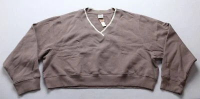 Pulôver feminino rosa premium de lã gola V profundo ZG3 café gelado tamanho 2XL novo com etiquetas - Imagem 1 de 4