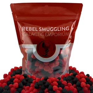 Brombeere und Himbeere Süßigkeiten Gummis Großpackung 2 Pfund Beutel - Bild 1 von 5