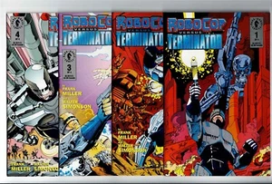 RoboCop vs. Terminator 1 2 3 4 9.0 VF/NM 1992 Dark Horse Complete Set w/Inserts - Picture 1 of 5