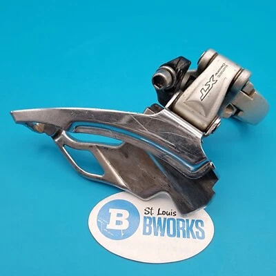 Shimano XT Front Derailleur FD-M751 34.9mm High Clamp Top Pull 9x3 Speed   c31 - Image 1 of 4