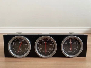 JDM MITSUBISHI Lancer Evolution X EVO10 CZ4A Option Triple Meter Gauge OEM Used - Foto 1 di 3