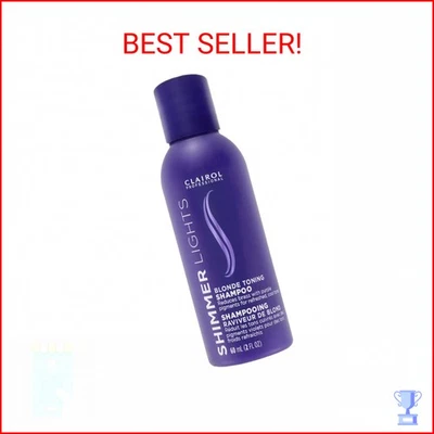 Clairol Professional Shimmer Lights Purple Shampoo, 2 fl. Oz Neutralizes Brass & - Image 1 of 2