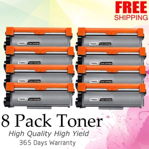 8 PACK TN660 Toner Premium for Brother MFC-L2740DW HL-L2380DW High Yield - Picture 1 of 1
