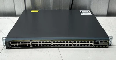 Cisco Catalyst WS-C2960S-48FPS-L Cisco 2960S-48FPS-L Switch + Brackets + UK PSU - Image 1 of 4