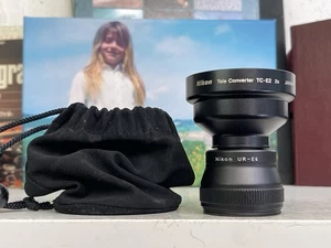 Nikon TC-E2 2X  Tele Converter Objektiv und UR-E6 Step Down Adapter TOP - Picture 1 of 10