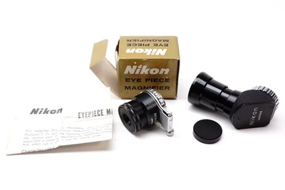 Lupa ocular Nikon en caja y buscador de ángulo recto para F, F2, etc., bonita Foto 1 de 4