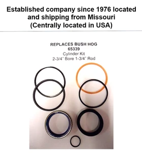 65339 Bush Hog Replacement Seal  Kit 2-3/4" Bore Cylinder & 1-3/4" Rod - Picture 1 of 4