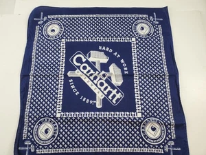 Carhartt Bandana Blue Tools Taschentuch Workwear Grafik Logo 21x20 Baumwolle USA - Bild 1 von 6