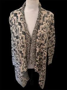 Ecote’ Urban Outfitters Chunky Blanket Open Cardigan Fair Isle Knit - Picture 1 of 8