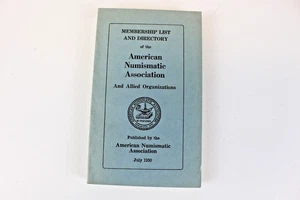 1930 Mitgliederverzeichnis American Numismatic Association - Bild 1 von 4
