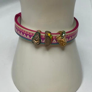 Rosa Slide Armband Charm TACO AVACADO Modeschmuck - Bild 1 von 16