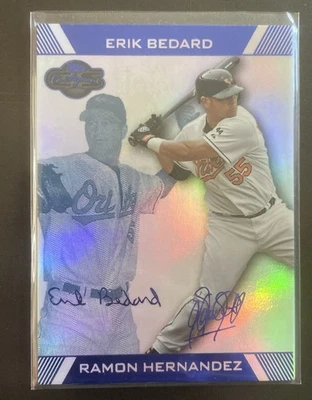 2007 Topps Co-Signers Blue 4/15 Erik Bedard Ramon Hernandez #33 - Image 1 of 2