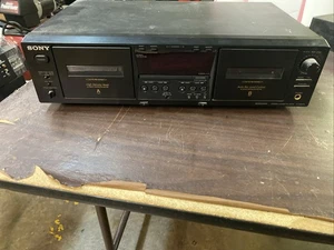 Vintage Sony TC-WE475 Dual Cassette Deck Auto Reverse Dolby Hi-Fi - Picture 1 of 6