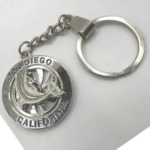 San Diego California Dolphin Keychain Spinning Porpoise Center - Picture 1 of 6