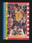 1987-88 Fleer Basketball STICKERS Insert -#1 MAGIC JOHNSON (L. A. Lakers)