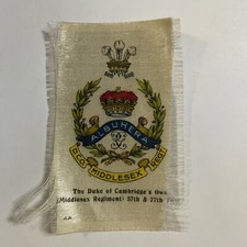 Duke Of Cambridge Own Middlesex Regiment 57th & 77th Foot Tobacco Silk Cigarette