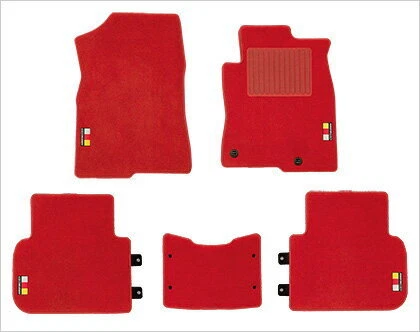 MUGEN Honda FL5 Civic Type R Floor Mats Red CIVIC TYPE R 2022 -9 08P15XNRK0S0RR — 第 1/1 张图片