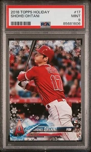 2018 Topps Holiday #17 Shohei Ohtani RC PSA 9 MINT - Picture 1 of 2