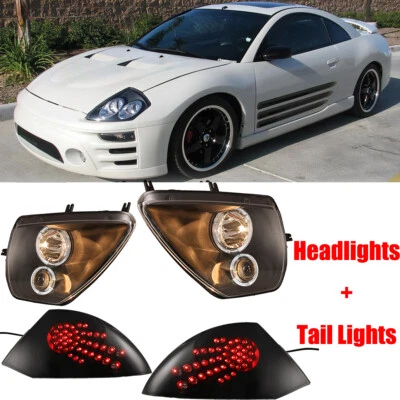 Faros + luces traseras para proyector halo LED Mitsubishi Eclipse 2000-2005 Foto 1 de 4