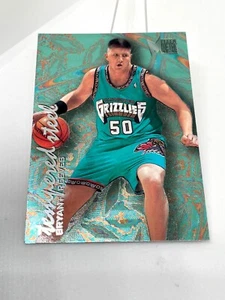 1995-96 Fleer Metal Tempered Steel Bryant Reeves RC #6 of 20 Vancouver Grizzlies - Picture 1 of 3