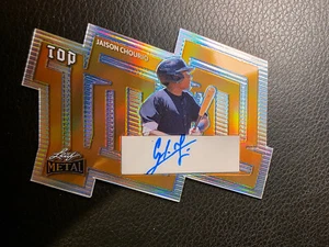 2024 Leaf Metal Baseball Jaison Chourio Top 100 Die Cut Auto 1/1 - Picture 1 of 2