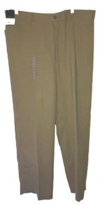 NEU Herren Claiborne vorne flach Hose 36 x 29 beige "S Essentials" Neu mit Etikett - Bild 1 von 4