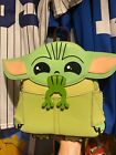 BoxLunch Baby Yoda with frog Loungefly backpack 