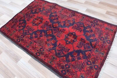 Juego de 2 - Alfombra afgana hecha a mano de diseño múltiple - 2x4 - Foto 1 de 3