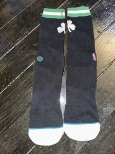 STANCE NBA Boston Celtics Frosted Black Green White Crew Socks NEW Mens L 9-13 - Picture 1 of 2