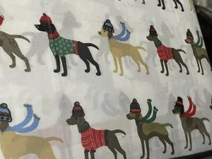 NWT Remington Hunting Dog Hat & Sweaters FULL Sheet Set Holiday Retriever Dogs - Picture 1 of 4