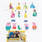Princess and other cartoon mix wall stickers for kindergarten children UK