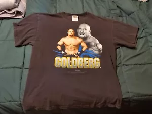 Goldberg Cotton Screen T Shirt 90s WCW XL Tultex Used WWE WWF - Picture 1 of 9