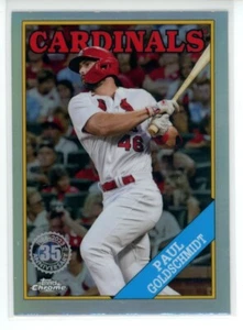2023 Topps Chrome Paul Goldschmidt 35th Anniversary 1988 #88BC-2 - Picture 1 of 2