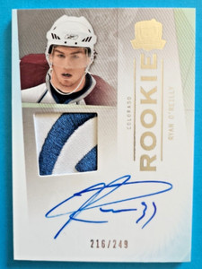 2009-10 Ryan O'Reilly The Cup Rookie Auto Jersey Patch RC Autograph /249