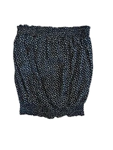 ANTHROPOLOGIE Damen LUFTIGES Röhrentop blau abstraktes Muster Leinenmischung Größe XS - Bild 1 von 4