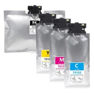 T01D1-T01D4 Pigment Tintenbeutel für Workforce Pro WF-C529RDTW WF-C579RDTW - Bild 1 von 7