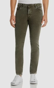 Pantalones PT Delave elásticos finos de pana de ballena calce ajustado 5 bolsillos talla 34 nuevos - Imagen 1 de 10