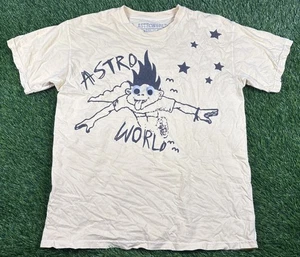 Travis Scott Astroworld T-Shirt „Look mom I can fly“ gelb Rap Tee Gr. M - Bild 1 von 11