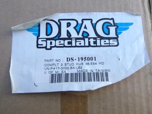 DRAG SPECIALTIES HARLEY DAVIDSON 3 STUD CLUTCH HUB DS195001 1936-E84  37550-41B - Picture 1 of 7