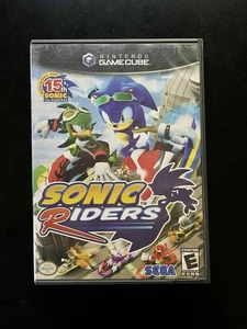 SONIC RIDERS NINTENDO GAMECUBE COMPLETE BLACK LABEL FREE SHIPPING - Picture 1 of 3