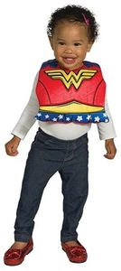 DC Comics Wonder Woman Baby Costume Bib w/ Removable Cape - Picture 1 of 1